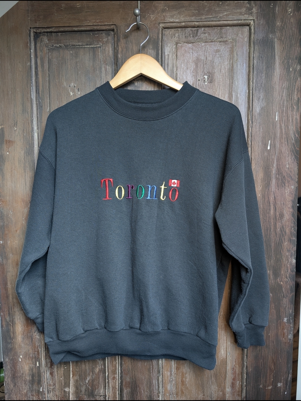 Vintage 90s Toronto Embroidered Tourist Crewneck Canada Sweatshirt Oversized - Picture 2 of 5